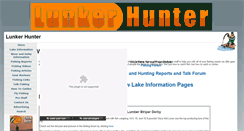 Desktop Screenshot of lunkerhunter.com