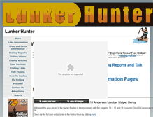 Tablet Screenshot of lunkerhunter.com